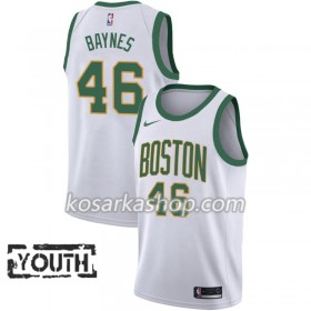 Dres Boston Celtics Aron Baynes 46 Nike 2018-19 City Edition Bijela Swingman - Dječji